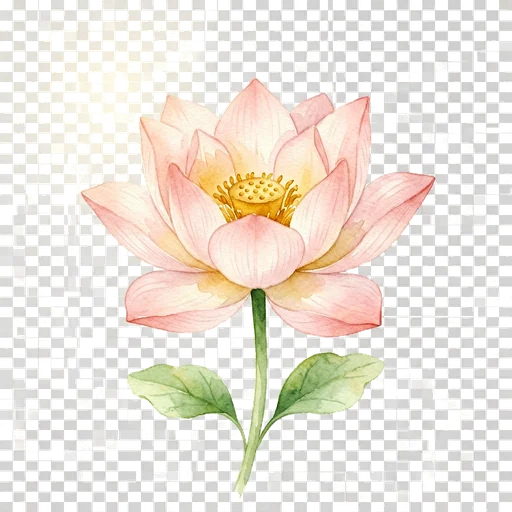 Lotus digital bouquet flower